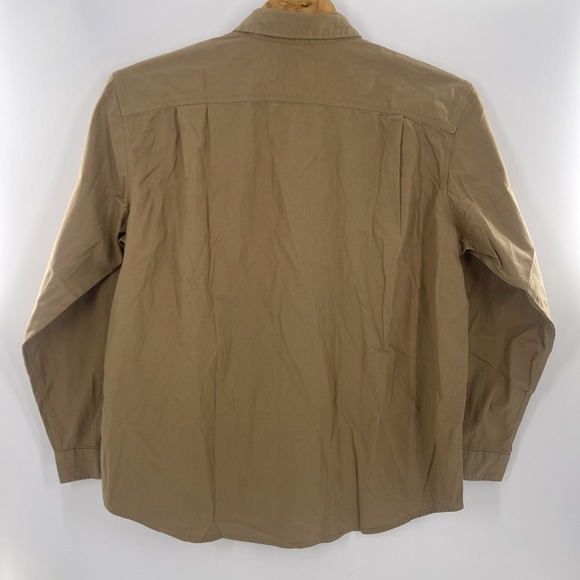 Carhartt Rugged Flex Men Flannel Long Sleeve Shirt Dark Khaki (Tan) Sz 2X-Large - Picture 3 of 3
